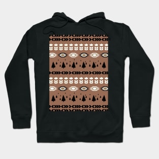 Holiday pattern with Christmas trees II Hoodie